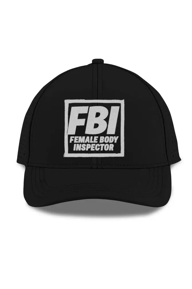 FBI Female Body Inspector Sports Cap (Black)