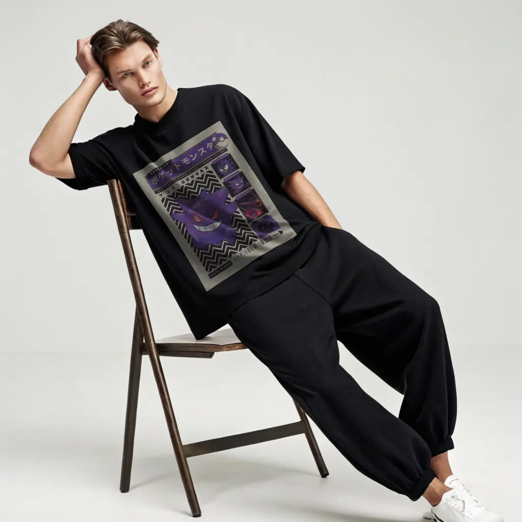 Borbotom x Pokémon Oversized Tee  (S)