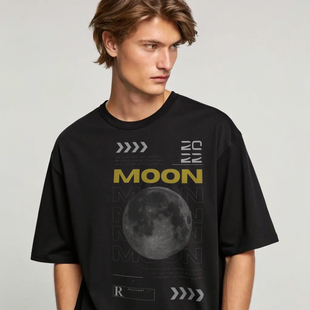 Moon Over Sized Tee  (S)