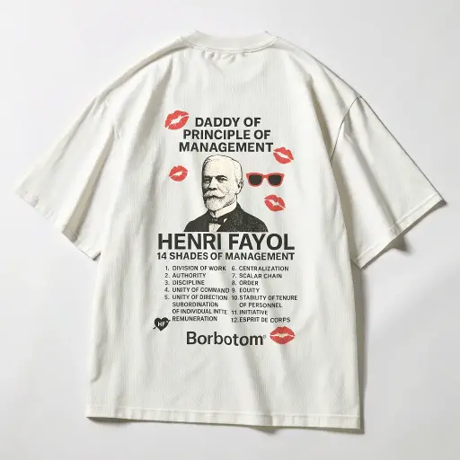 14 Shades of Fayol – Oversized Graphic T-Shirt