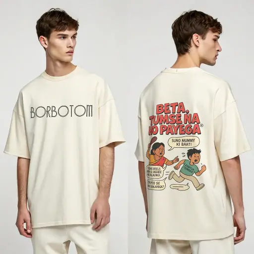 Beta, Tumse Na Ho Payega® – Oversized Graphic T-Shirt